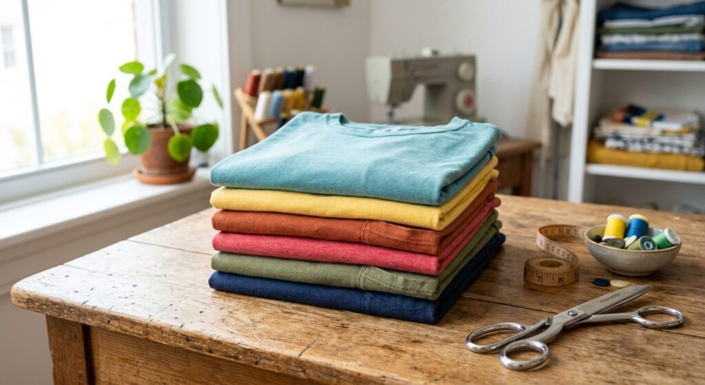 Sådan upcycler du gamle t-shirts til praktiske tygepuder