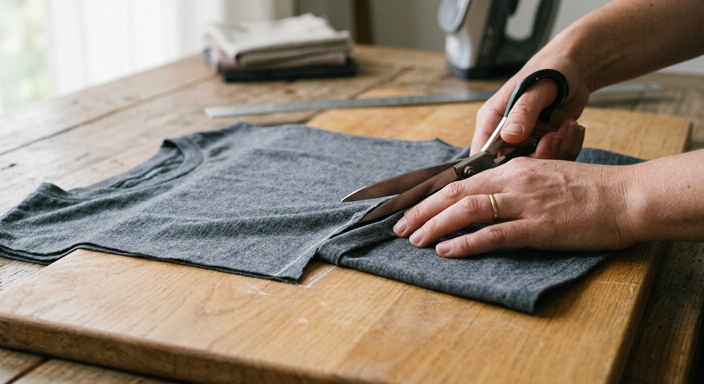 Sådan upcycler du gamle t-shirts til praktiske tygepuder